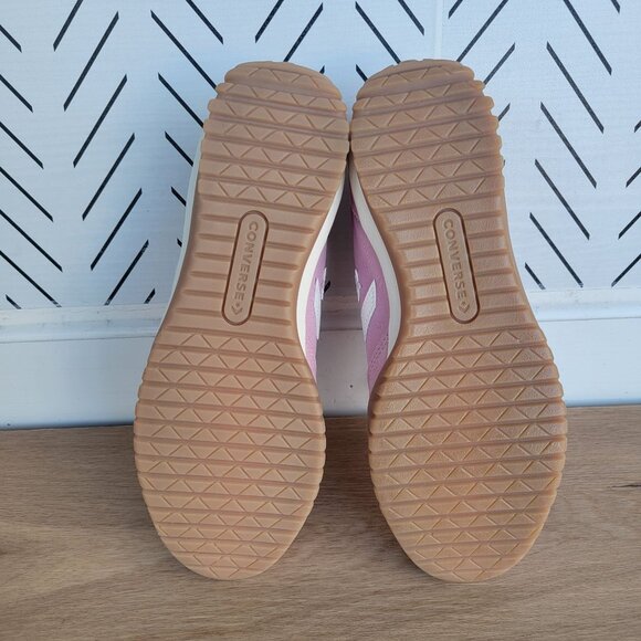 ⭐Converse Run Star Trainer Ox Sz 7 Women Casual Shoes Suede Sneaker Pink A13362C - Picture 13 of 14